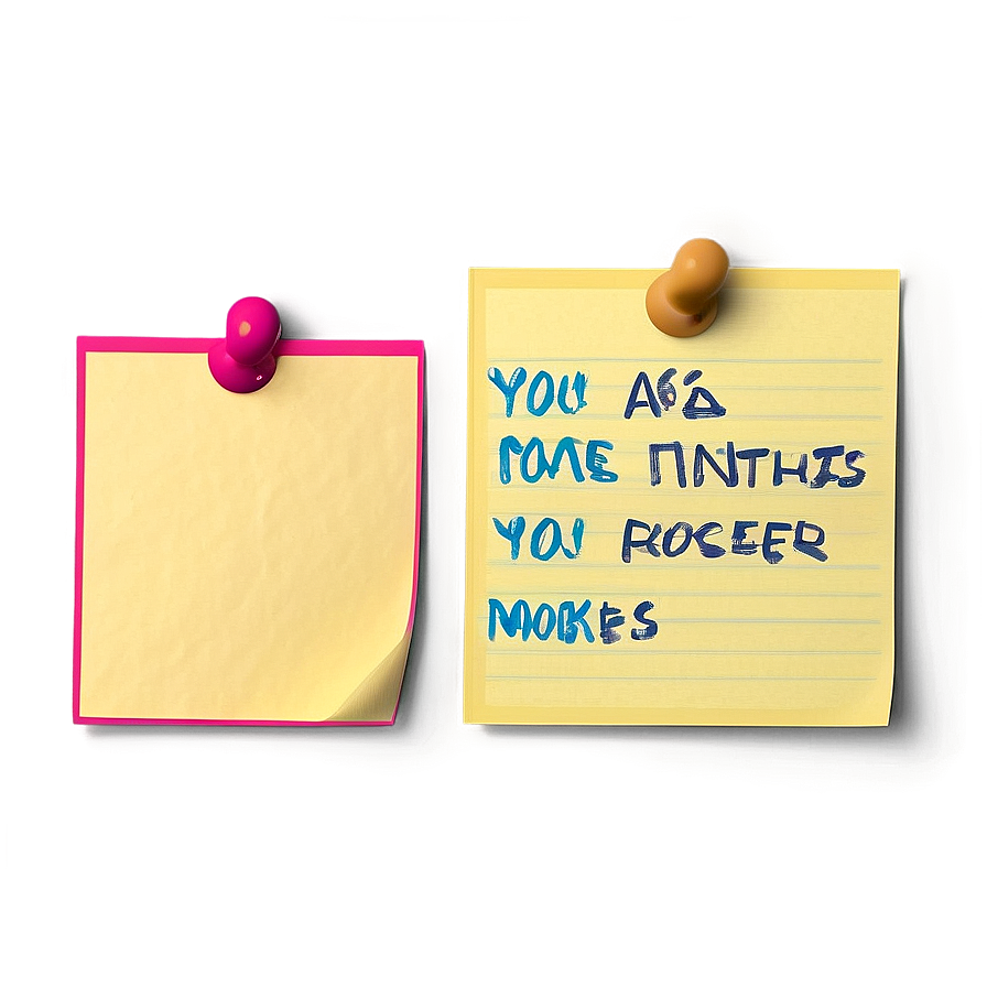 Sticky Note Mockup Png Kfp PNG image