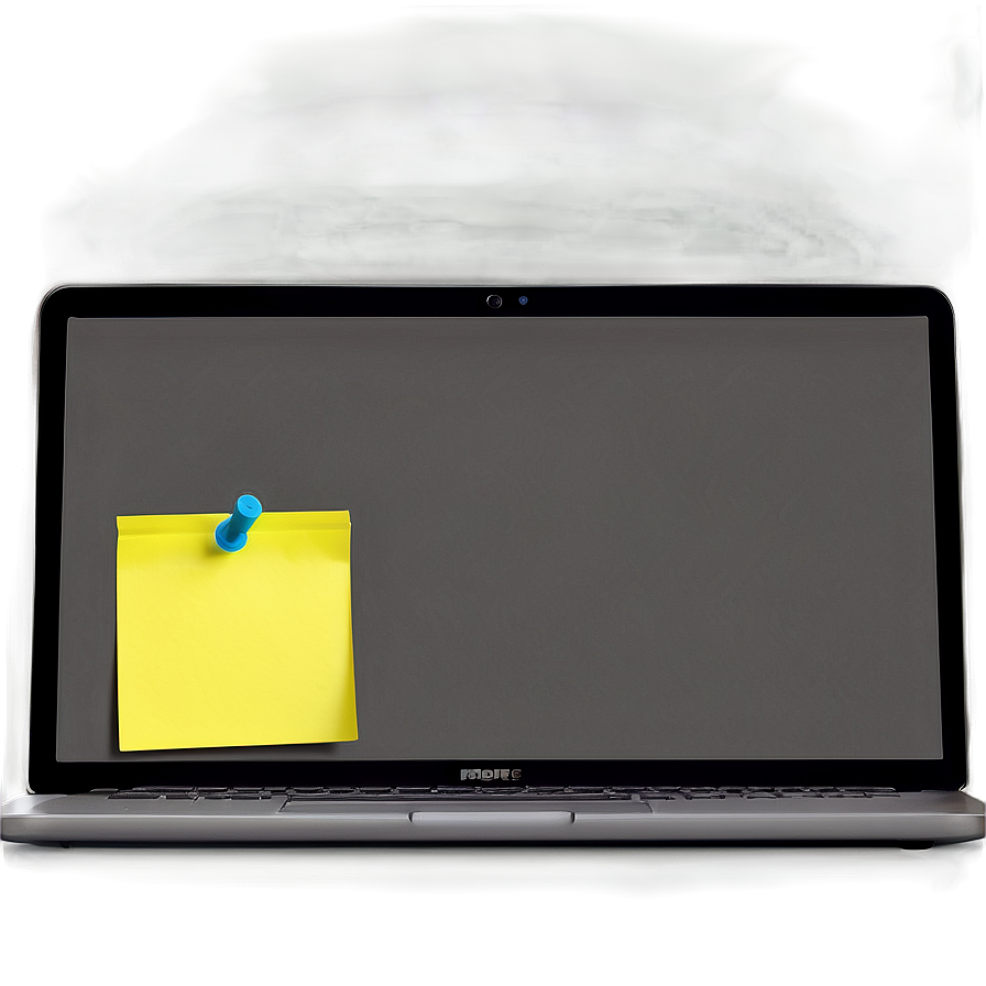 Sticky Note On Laptop Png 33 PNG image