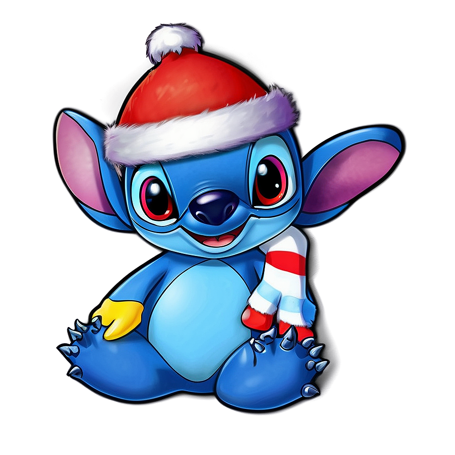 Stitch And The Christmas Penguin Png 21 PNG image