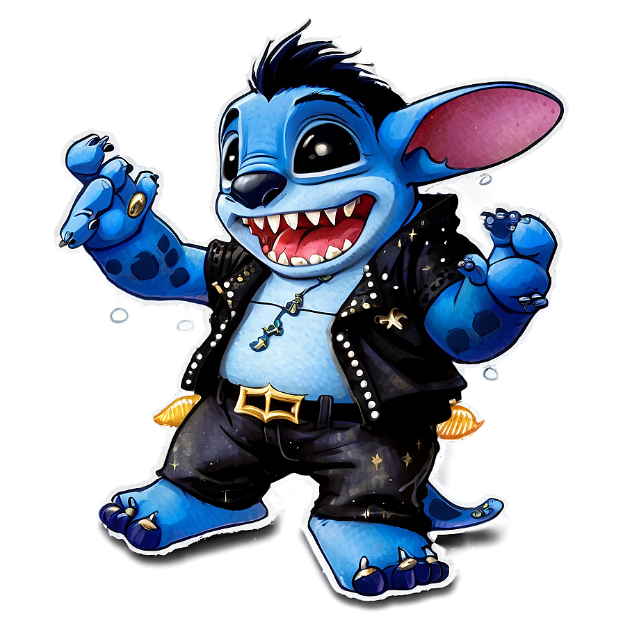 Stitch As Elvis Png Wbp63 PNG image