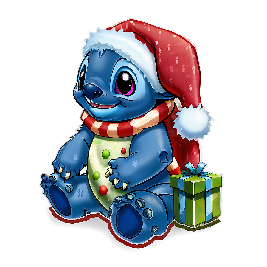 Stitch Christmas C PNG image