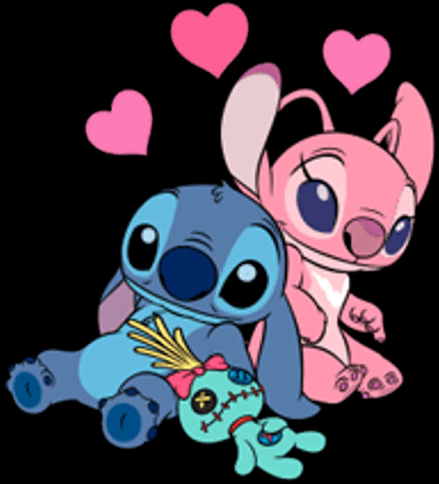 Stitchand Angel Love PNG image