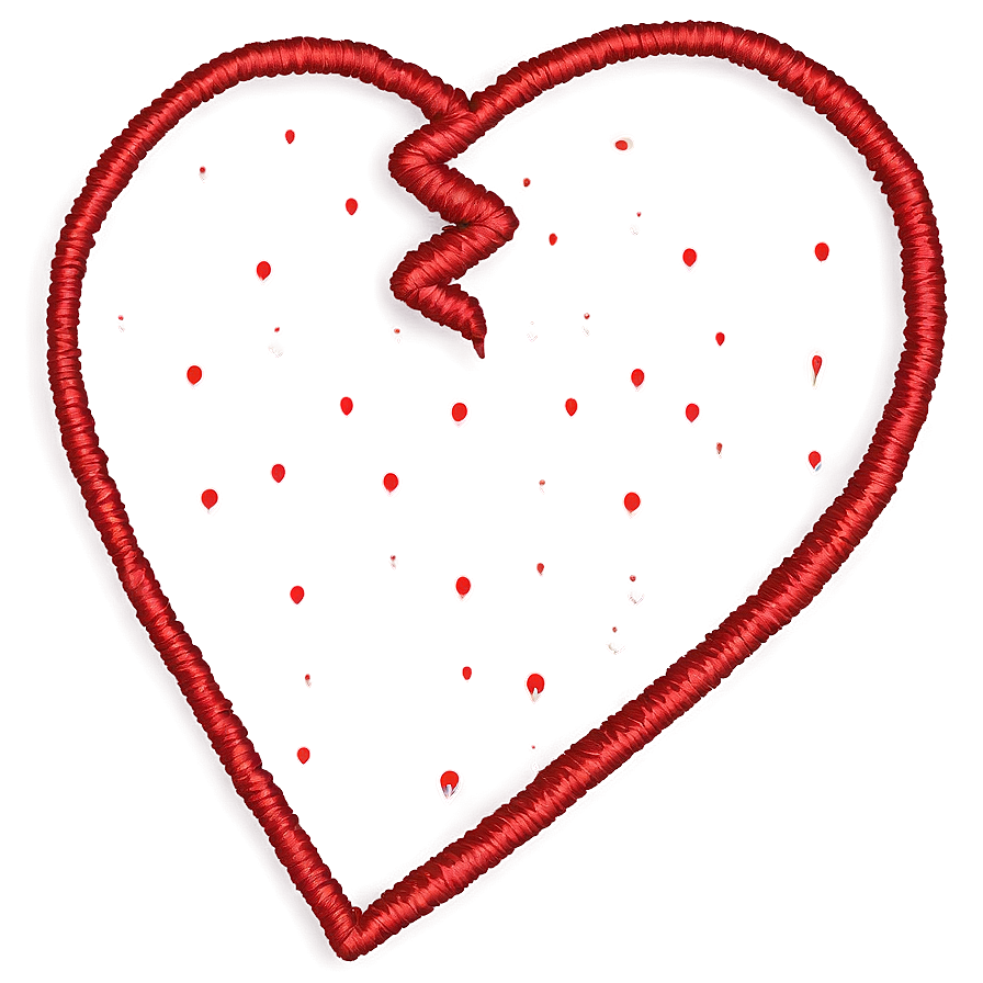 Stitched Broken Heart Png Ffh24 PNG image