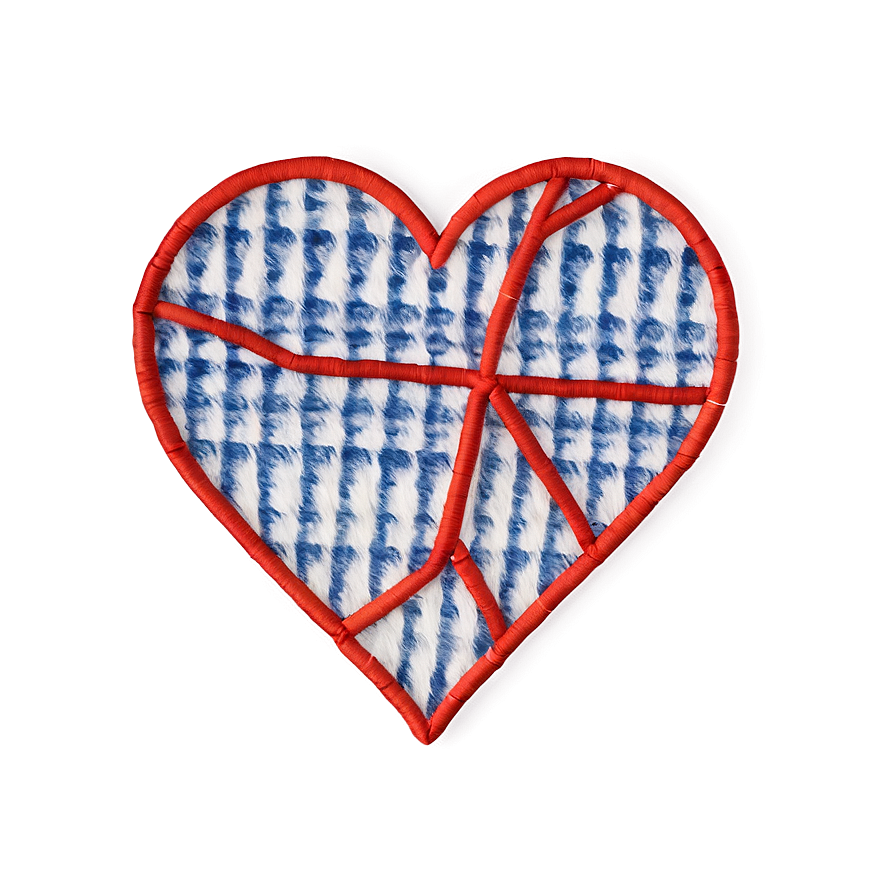 Stitched Heart Texture Png D PNG image