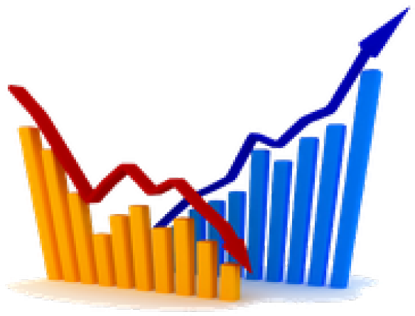 Stock Market Recovery Graph PNG image