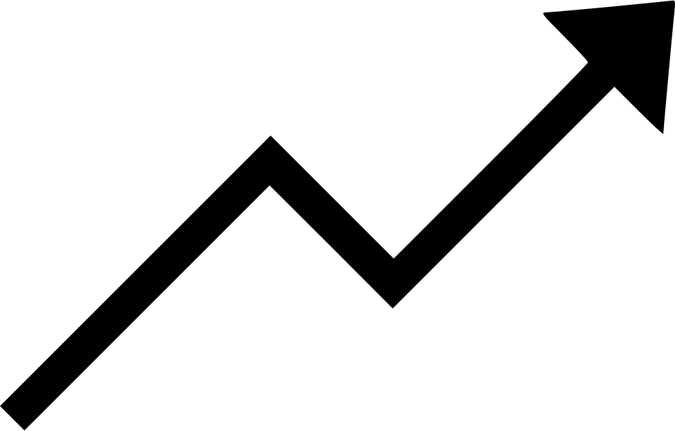 Stock Market Uptrend Graph Arrow PNG image