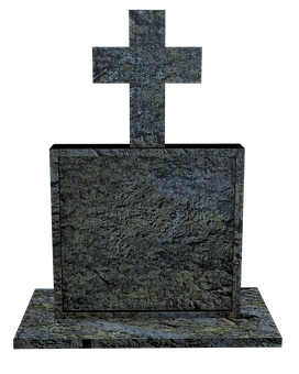 Stone Cross Tombstone Texture PNG image