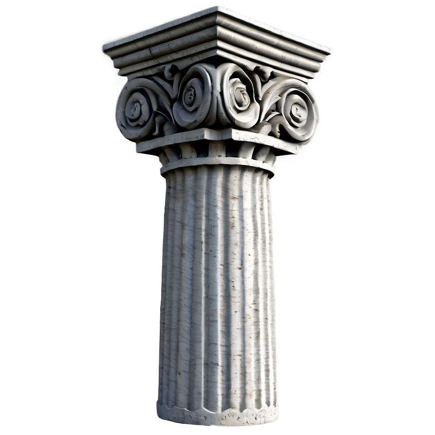 Stone Greek Column Art Png 06212024 PNG image