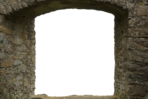 Stone Wall Archway Opening PNG image