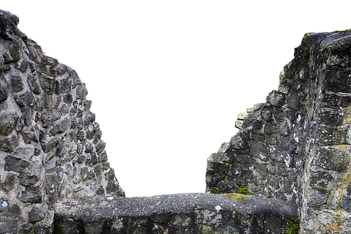 Stone Wall Corner Black Background PNG image