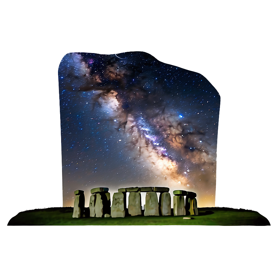 Stonehenge And The Milky Way Png 93 PNG image