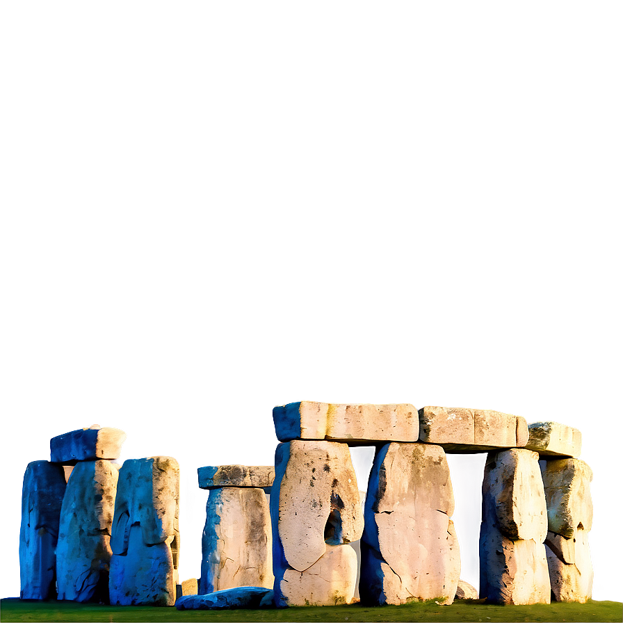 Stonehenge Illuminated At Night Png Vse70 PNG image