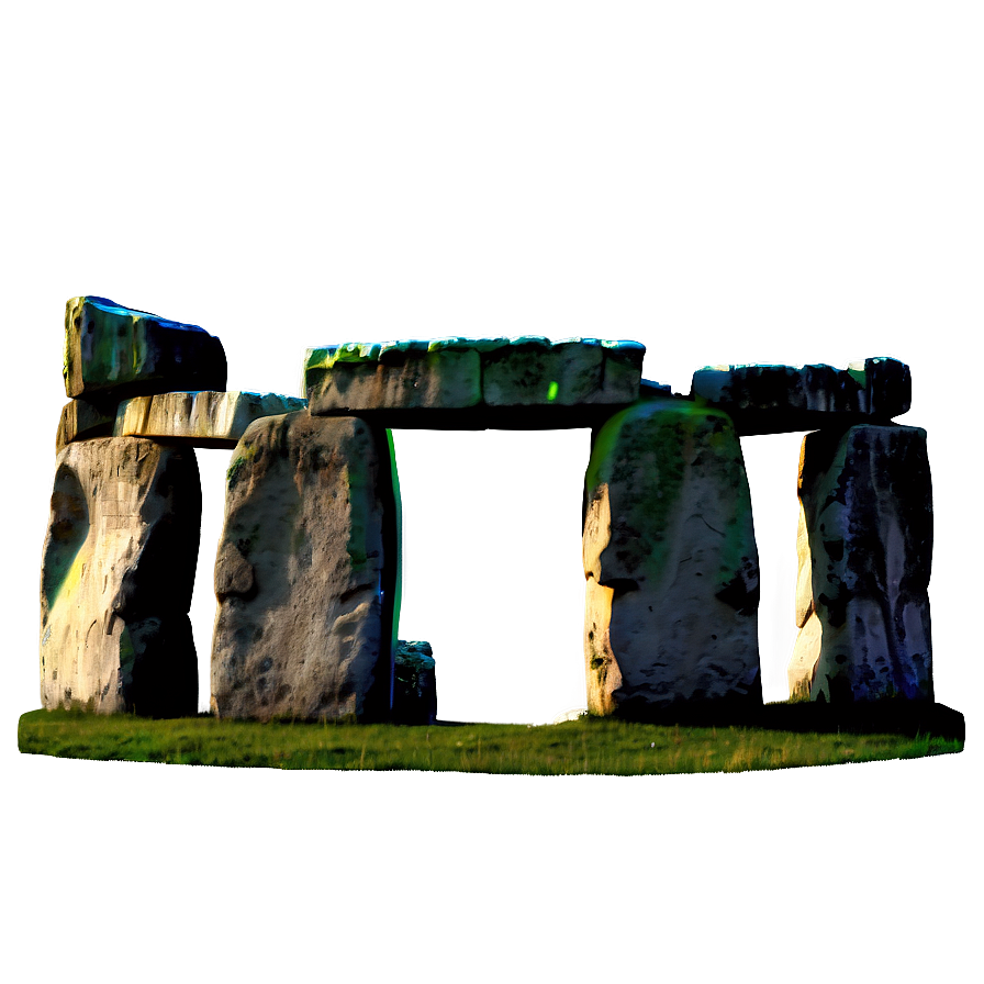 Stonehenge With Rainbow Background Png 06252024 PNG image