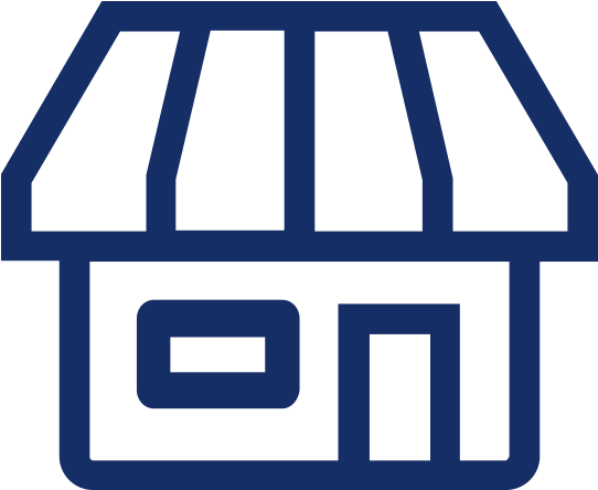Storefront Icon Blue PNG image