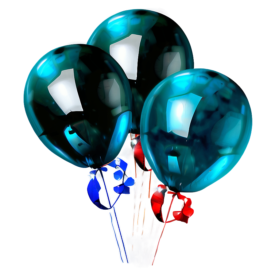 Storm Blue Balloons Png Qsc PNG image