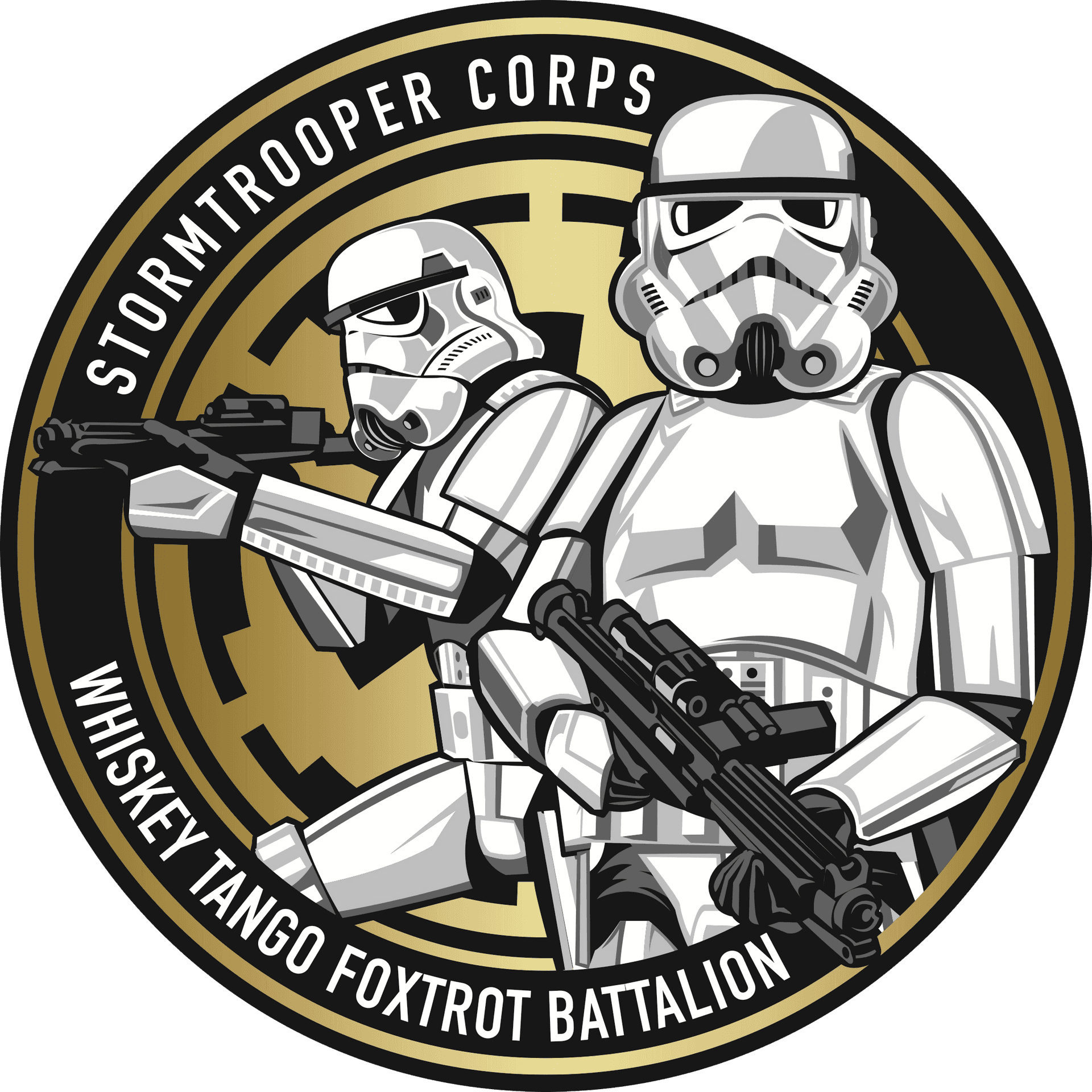 Stormtrooper Corps Whiskey Tango Foxtrot Battalion Emblem PNG image