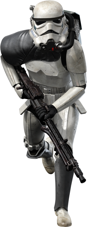 Stormtrooper Readyfor Action PNG image