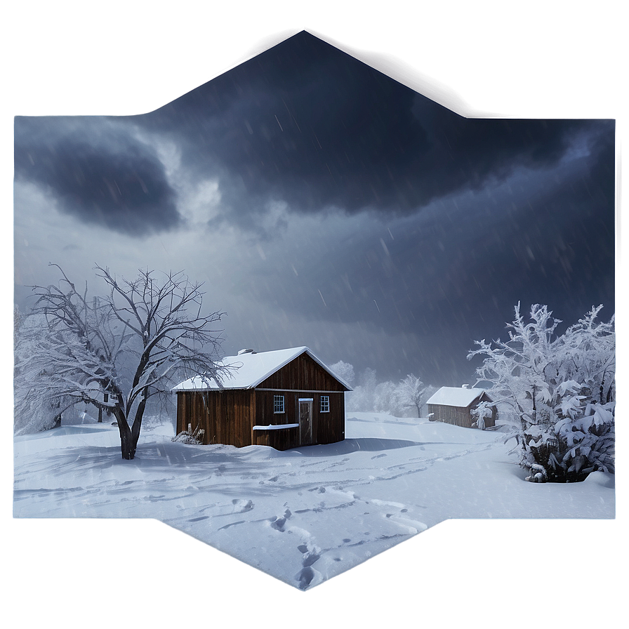 Stormy Blizzard Scene Png 62 PNG image