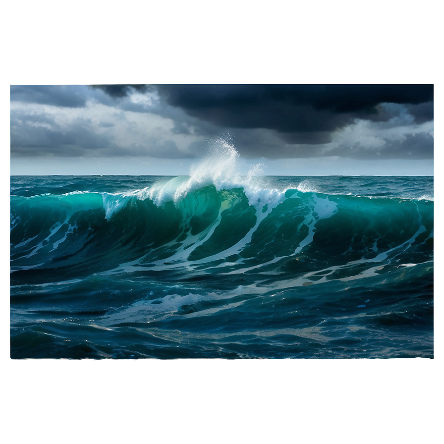 Stormy Ocean Scene Png Boi15 PNG image