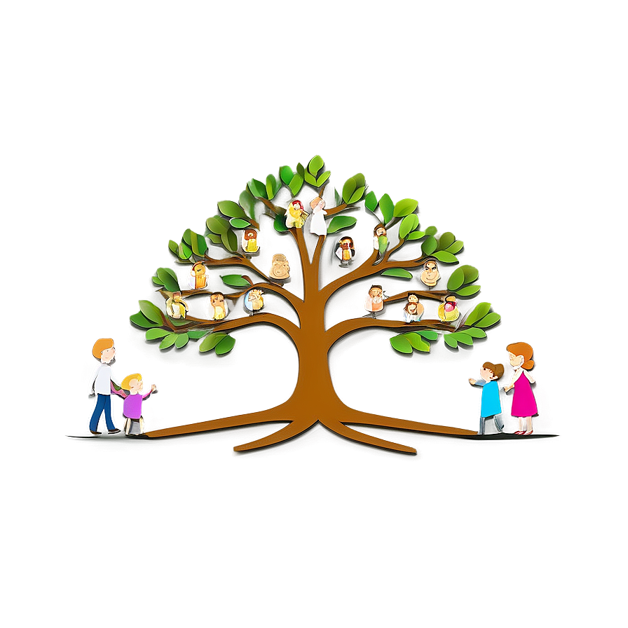 Storytelling Family Reunion Tree Png Nvo PNG image