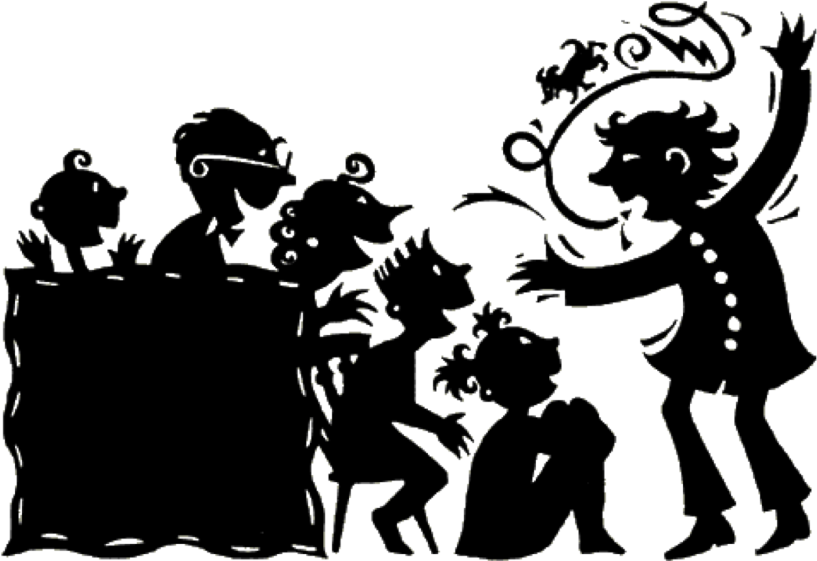 Storytelling Session Silhouette PNG image