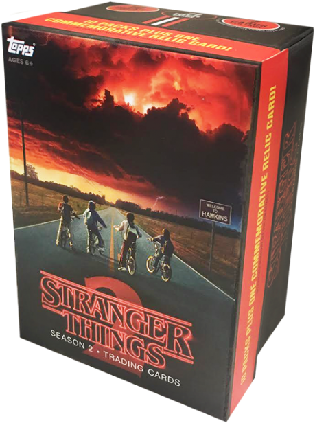 Stranger Things Season2 Trading Cards Box PNG image