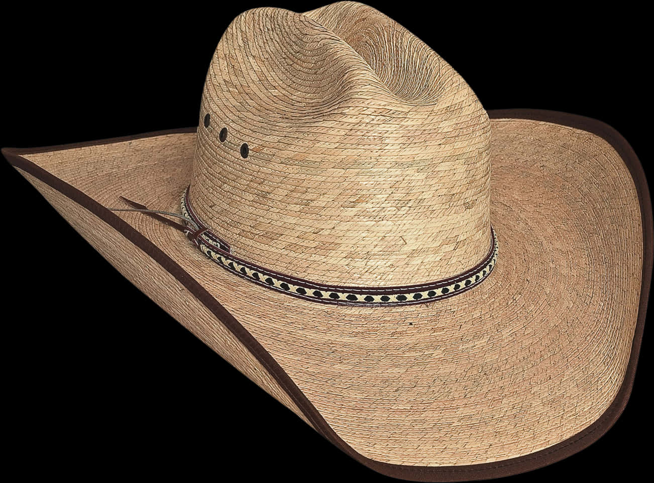 Straw Cowboy Hat Isolated PNG image