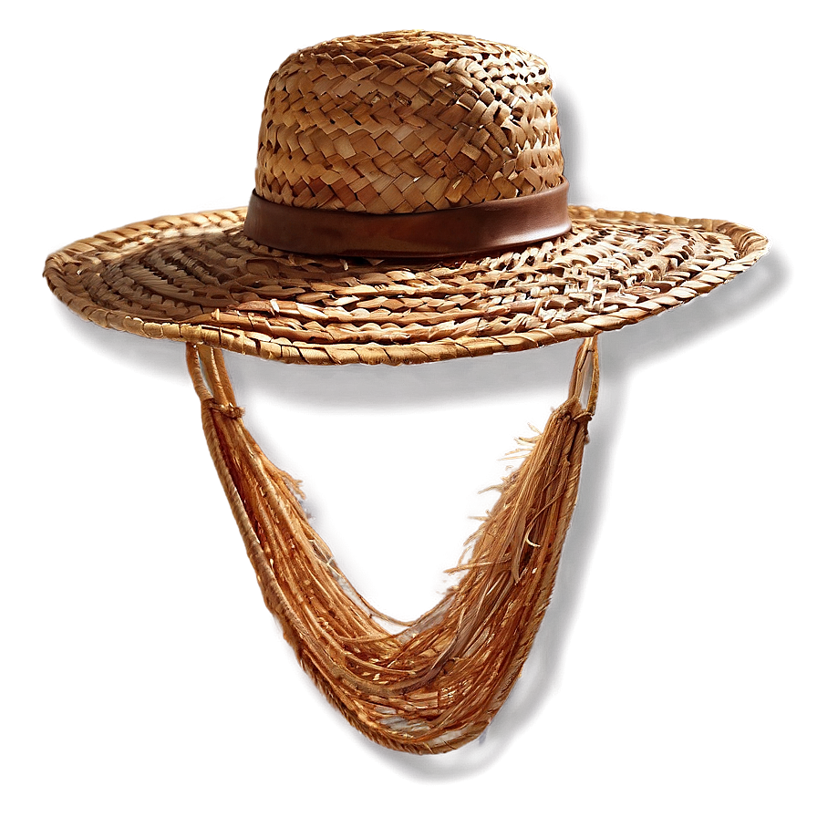 Straw Hat On Beach Png 4 PNG image