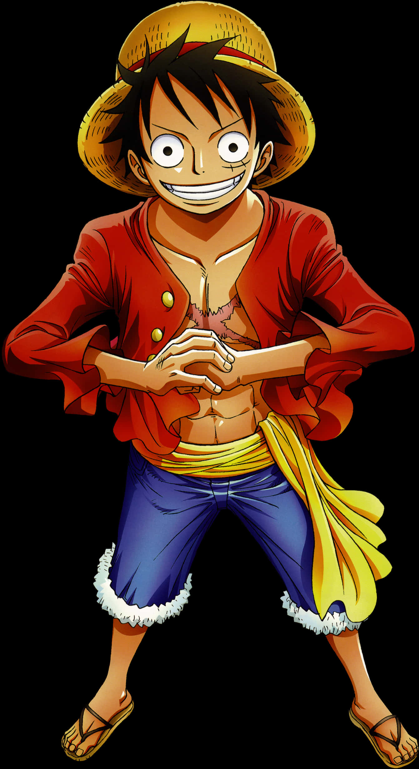 Straw Hat Pirate Anime Render PNG image