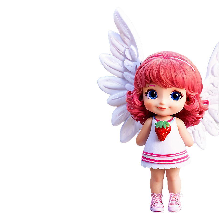 Strawberry Angel Cute Png Iak50 PNG image