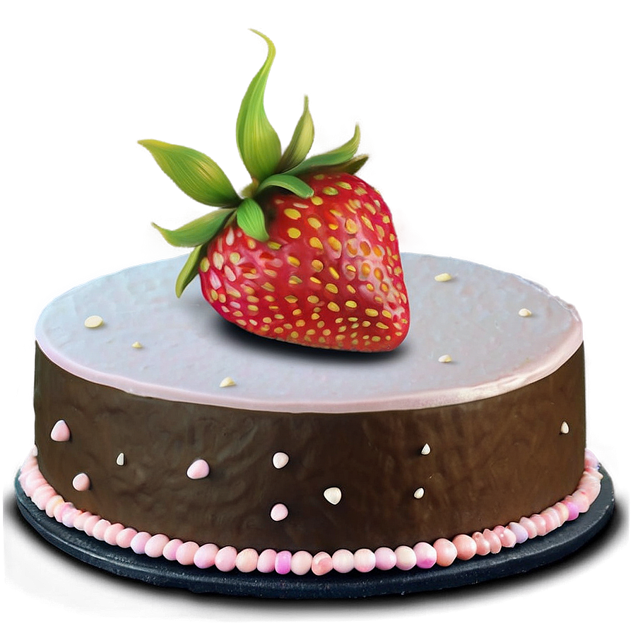 Strawberry Buttercream Cake Png 38 PNG image