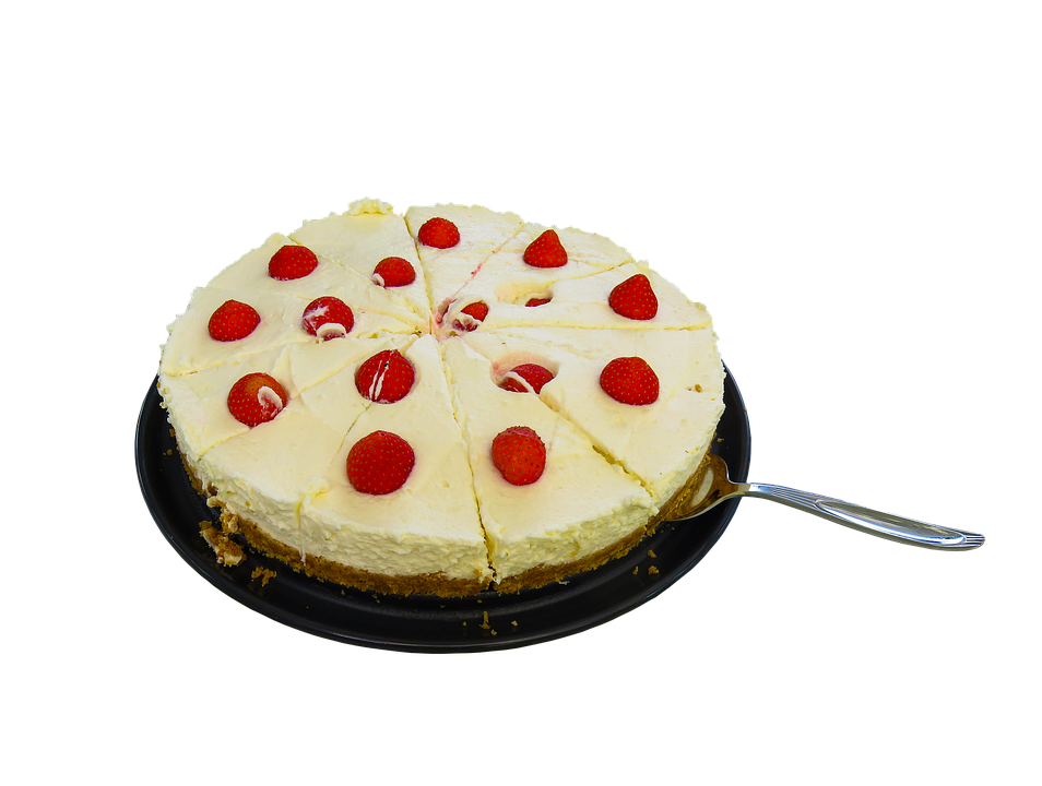 Strawberry Cheesecake Sliced PNG image