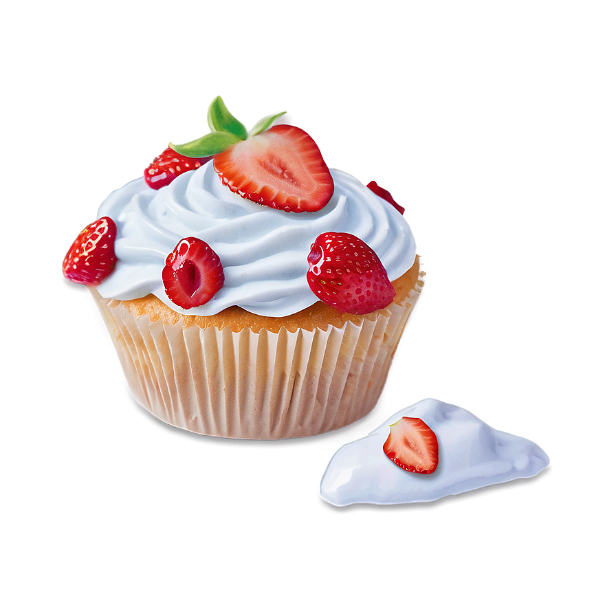 Strawberry Cupcakes Png Qhv43 PNG image