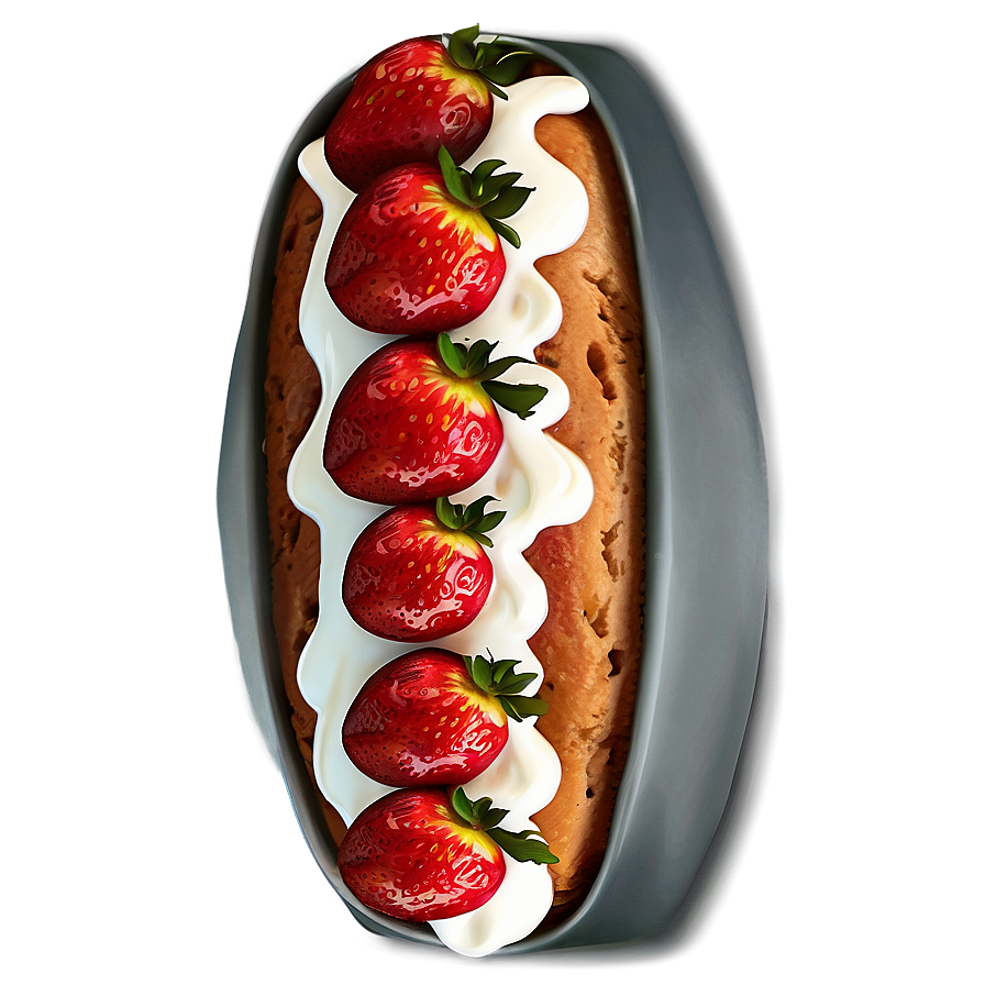 Strawberry Dessert Bread Png 56 PNG image