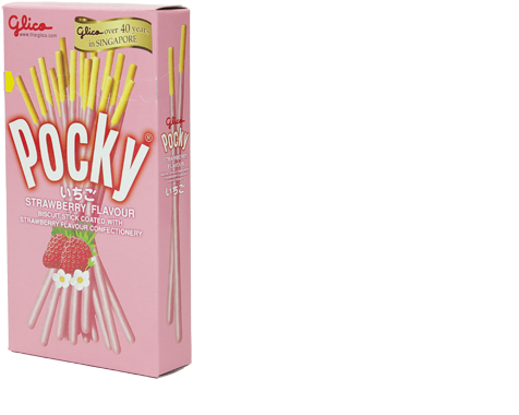 Strawberry Flavored Pocky Box PNG image