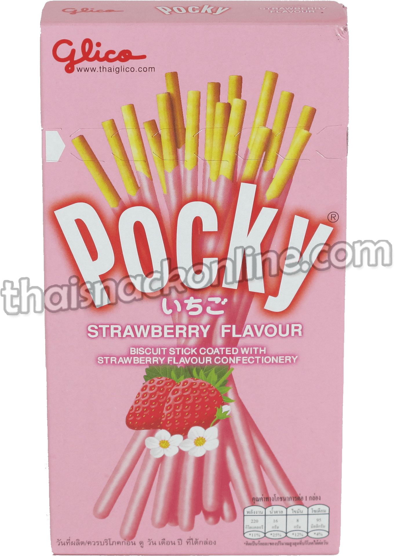 Strawberry Flavored Pocky Package PNG image