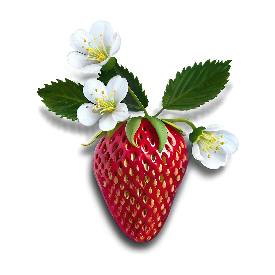 Strawberry Flower Png Dpe PNG image