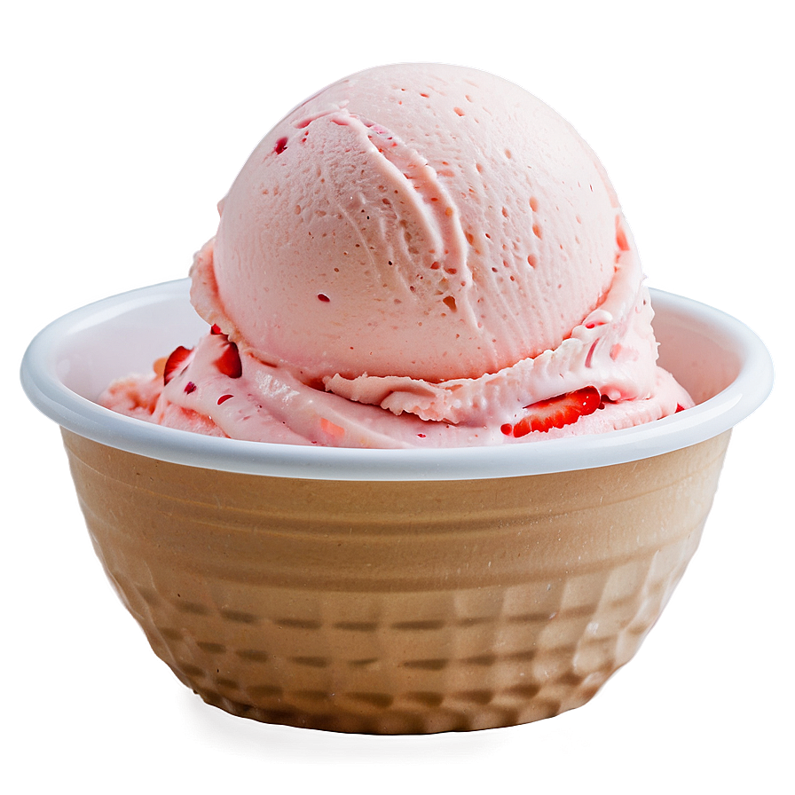 Strawberry Ice Cream Bowl Png Ttv PNG image