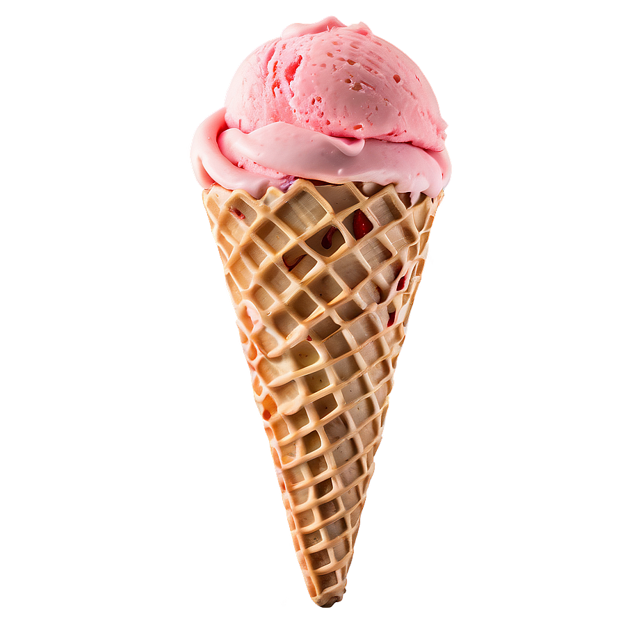 Strawberry Ice Cream Cone Png Nyt PNG image