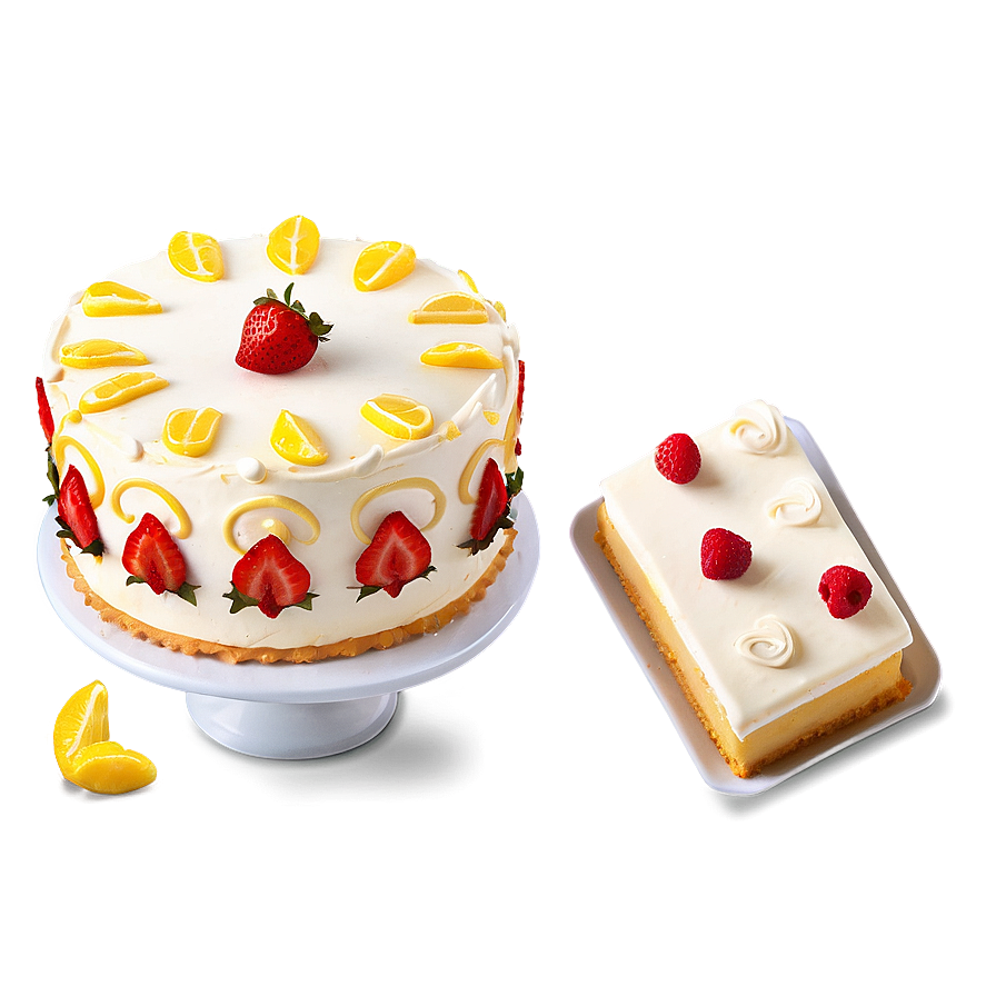 Strawberry Lemon Cake Png 48 PNG image