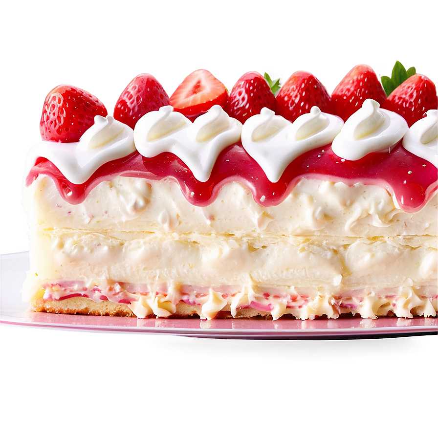 Strawberry Sheet Cake Png 5 PNG image