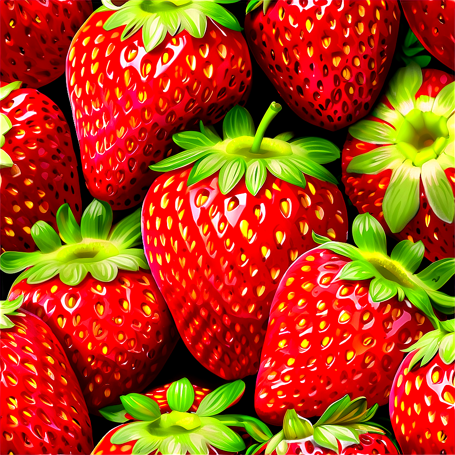 Strawberry Sweetness Cute Png 06252024 PNG image