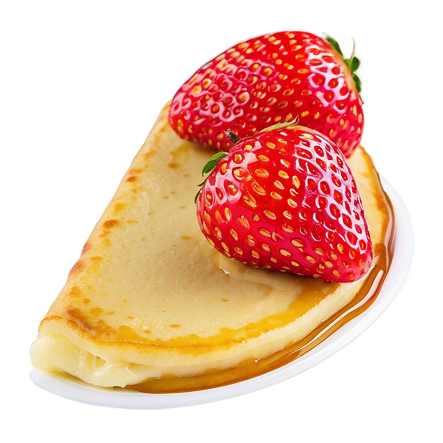 Strawberry Topped Pancake Png 05242024 PNG image