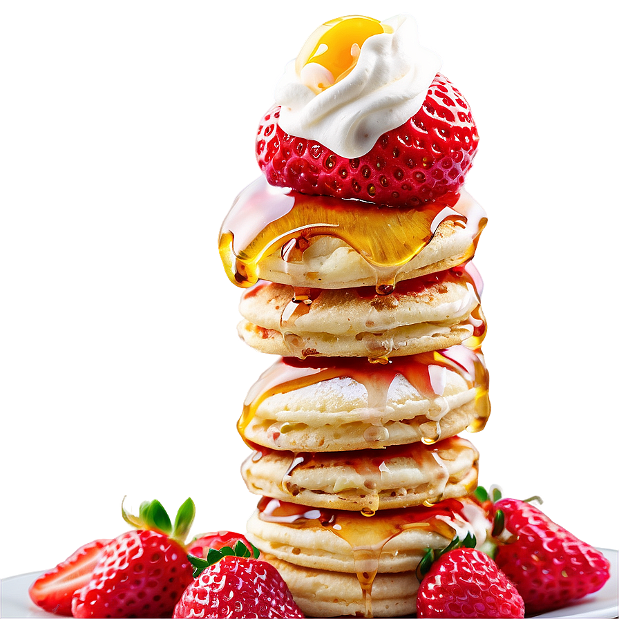 Strawberry Topped Pancake Png You PNG image