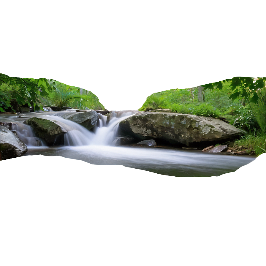 Stream And Waterfall Combo Png 25 PNG image