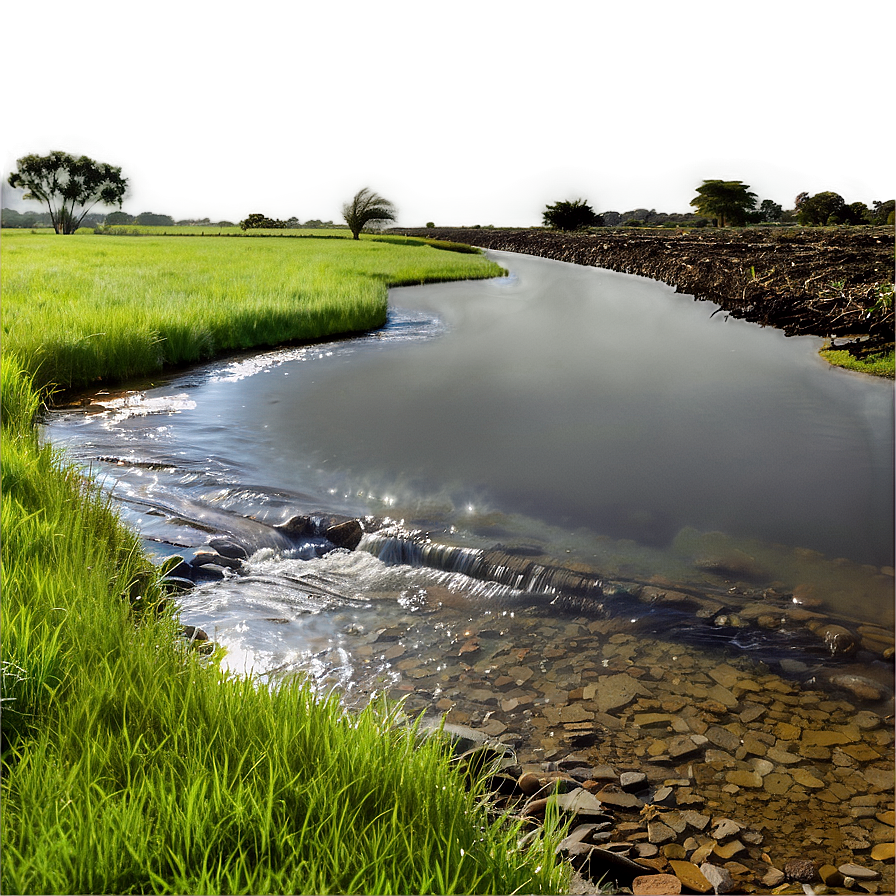 Stream In Farmland Png 1 PNG image