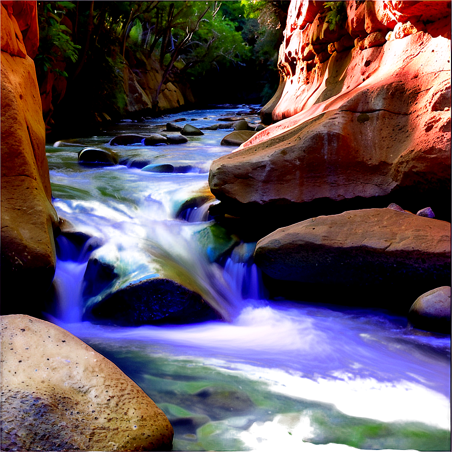 Stream Through Canyon Png 78 PNG image