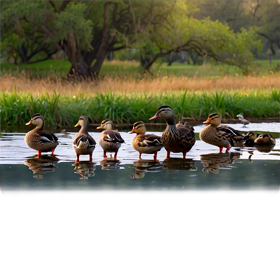 Stream With Ducks Png 06262024 PNG image