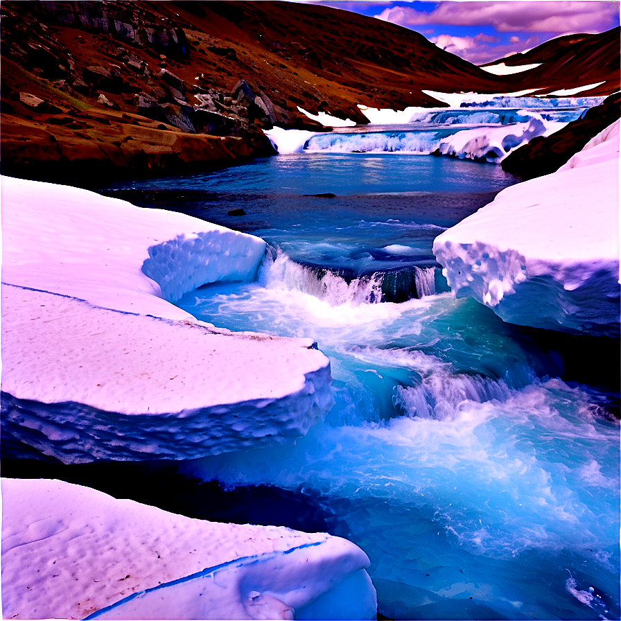 Stream With Icebergs Png Muc98 PNG image