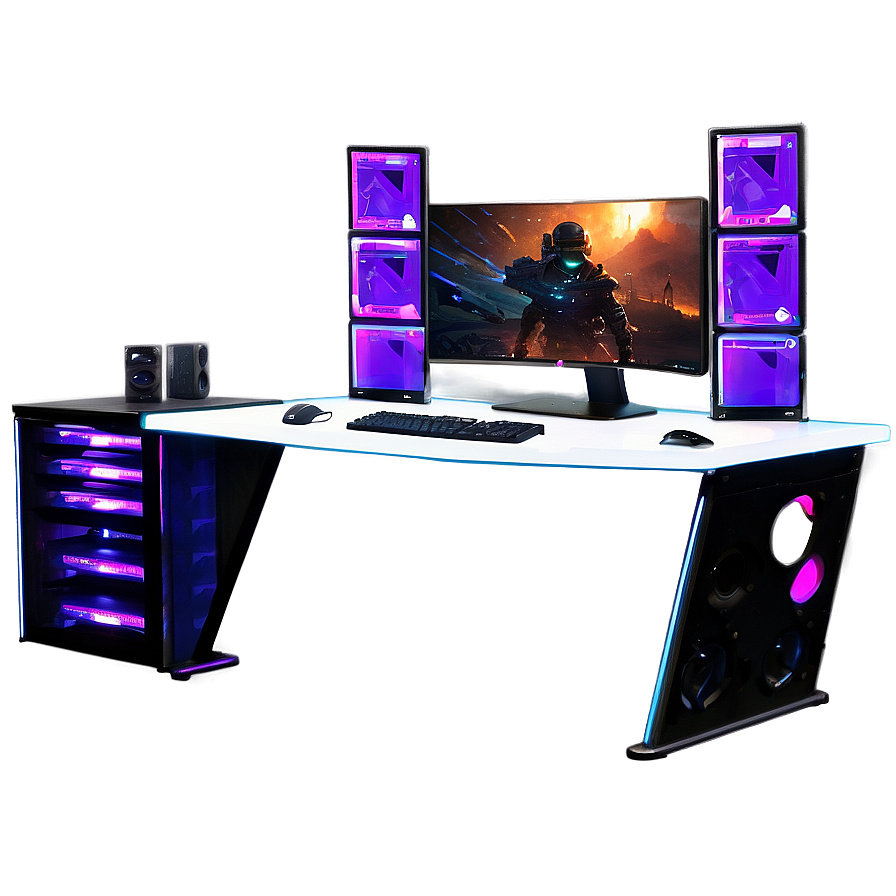 Streamer's Gaming Desk Png 35 PNG image